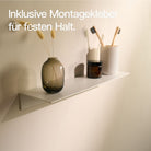 Designfabrik Hamburg Kleberegal zur Wandmontage ohne Bohren beige