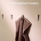 Designfabrik Hamburg Klebehaken ohne Bohren zur Wandmontage selbstklebend beige