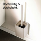 Designfabrik Hamburg Toilettenbürste auf Silikon mit Metallgehäuse zur Wandmontage oder zum stehen beige