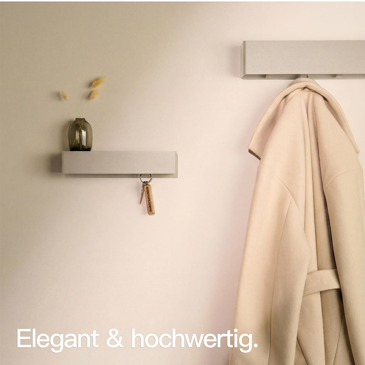 Designfabrik Hamburg Schlüsselbrett passend zur Garberobe beige