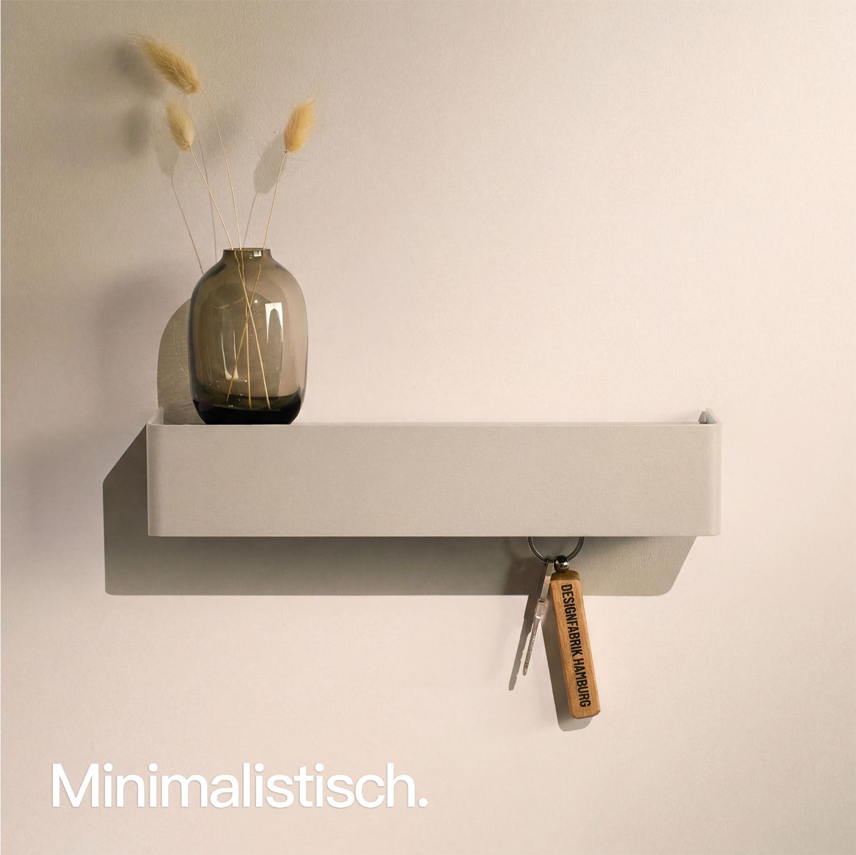 Designfabrik Hamburg Schlüsselbrett passend zur Garberobe beige