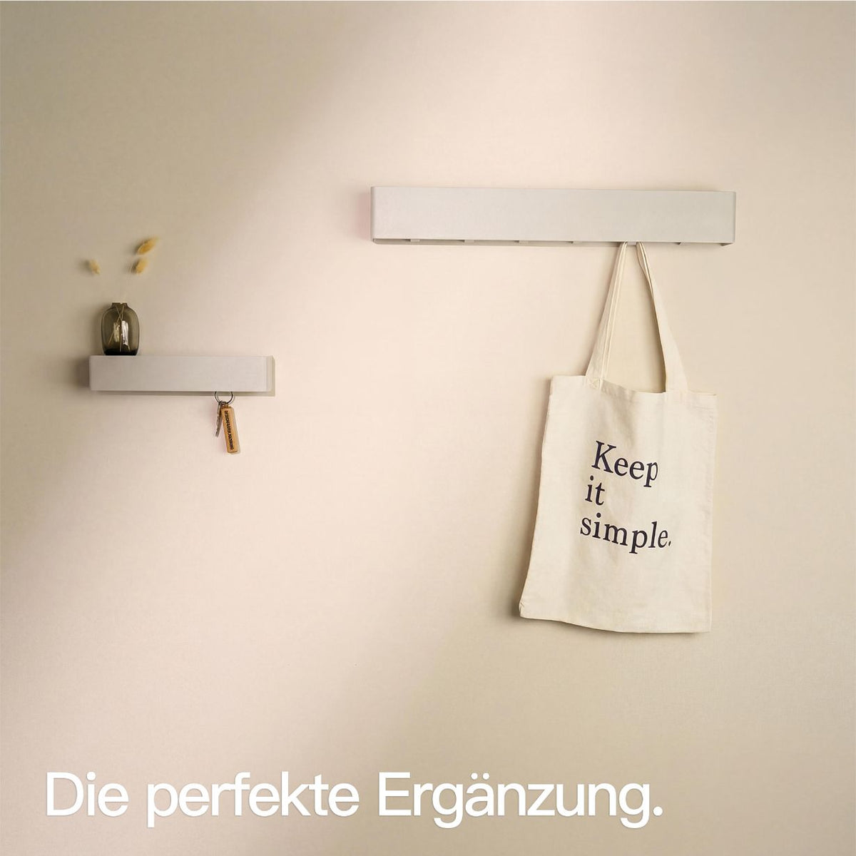 Designfabrik Hamburg Schlüsselbrett passend zur Garberobe beige