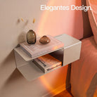 Designfabrik Hamburg minimalistischer Nachttisch aus Metall beige