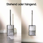 Designfabrik Hamburg Toilettenbürste aus Silikon mit Metallgehäuse Chrom glänzend