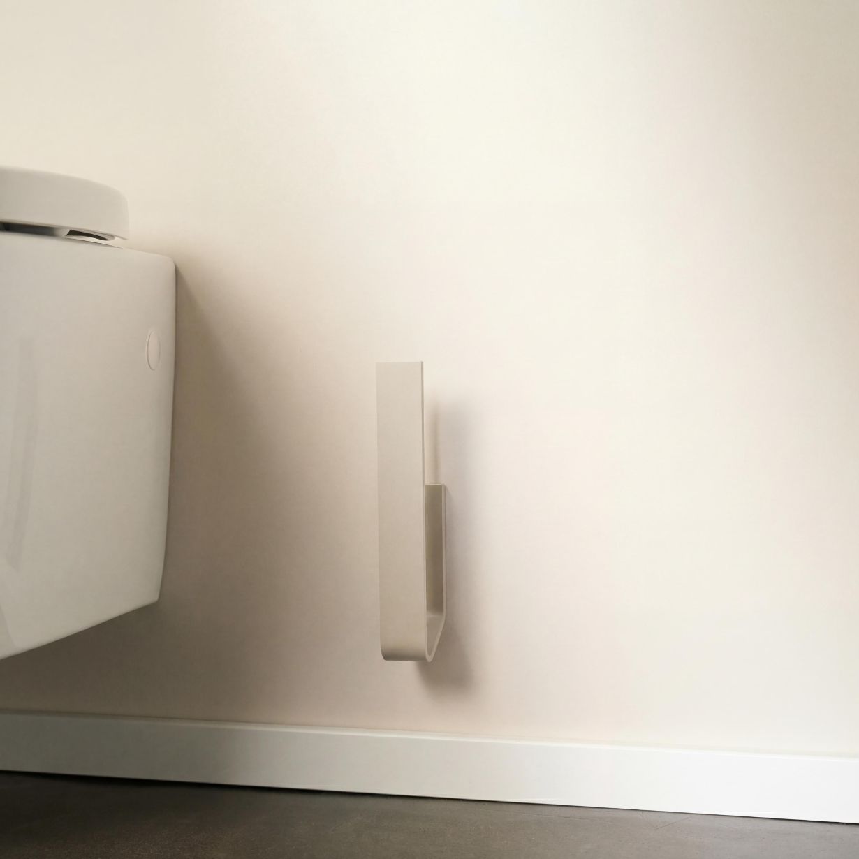 
Designfabrik Hamburg Ersatzrollenhalter zur Klebemontage ohne Bohrend passend zum Badezimmerset beige