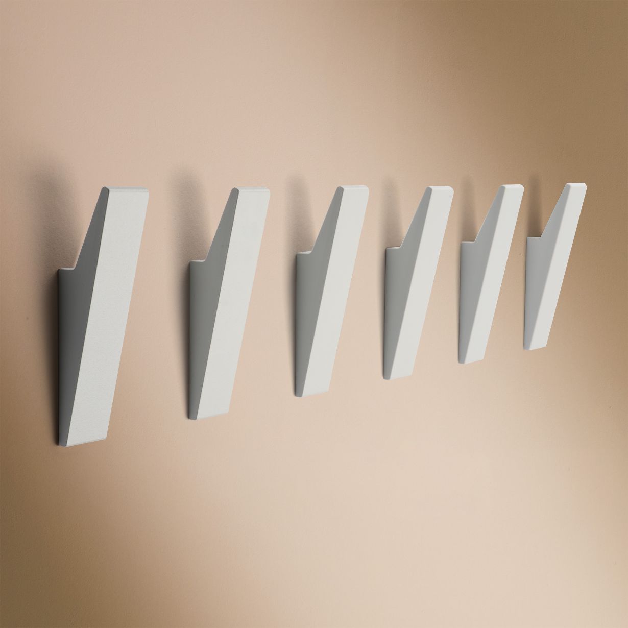 Designfabrik Hamburg Garderobenhaken zum Schrauben Set aus massivem Metall mit modernem Look