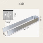 Designfabrik Hamburg Doppelter Handtuchhalter zum Schrauben