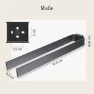 Designfabrik Hamburg Doppelter Handtuchhalter zum Schrauben