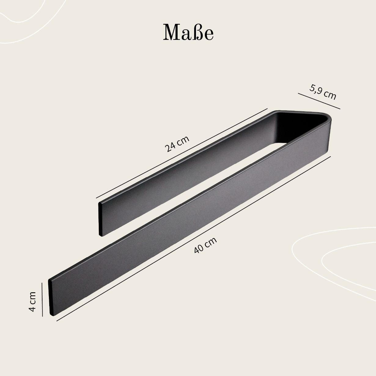 Designfabrik Hamburg Handtuchhalter ohne Bohren