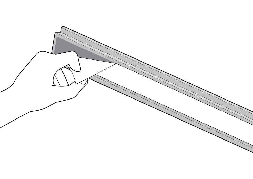 Designfabrik Hamburg Hakenleiste ohne Bohren, Küchenreling selbstklebend