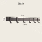 Designfabrik Hamburg Garderobenleiste mit verschiebbaren Haken