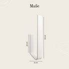 Designfabrik Hamburg Ersatzrollenhalter für Klopapier zum Kleben ohne Bohren mittels 3M Markenklebeband