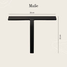 Designfabrik Hamburg Duschabzieher aus Silikon mit selbstklebender Wandhalterung und Hängehalterung schwarz matt