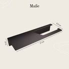 Designfabrik Hamburg Toilettenpapierhalter mit Ablage ohne Bohren