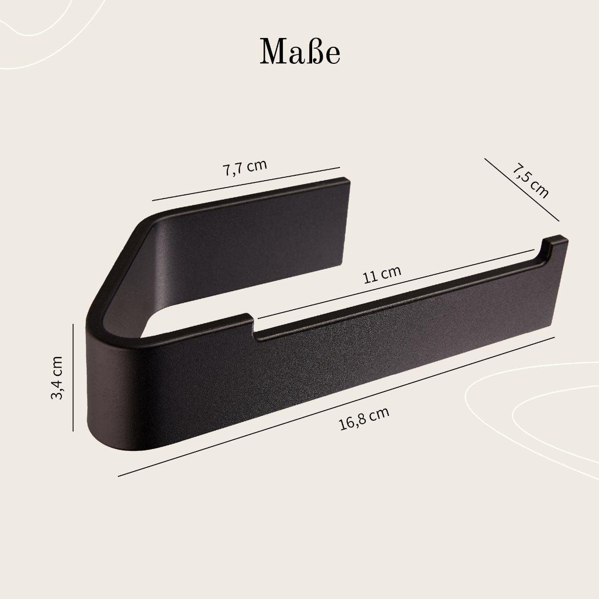 Designfabrik Hamburg Toilettenpapierhalter ohne Bohren