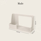 Designfabrik Hamburg Spülcaddy als Küchenorganizer Metall und Silikonboden beige