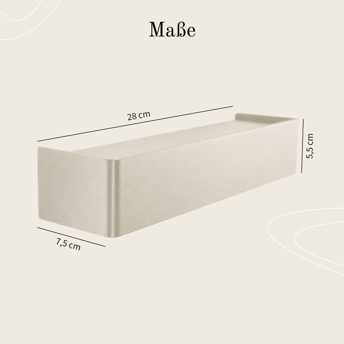 Designfabrik Hamburg Schlüsselbrett passend zur Garberobe beige