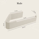 Designfabrik Hamburg Toilettenpapierhalter ohne Bohren zur Wandmontage beige 