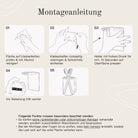 Designfabrik Hamburg Zahnbürstenhalter selbstklebend ohne Bohren aus Glas und Edelstahl Montageanleitung