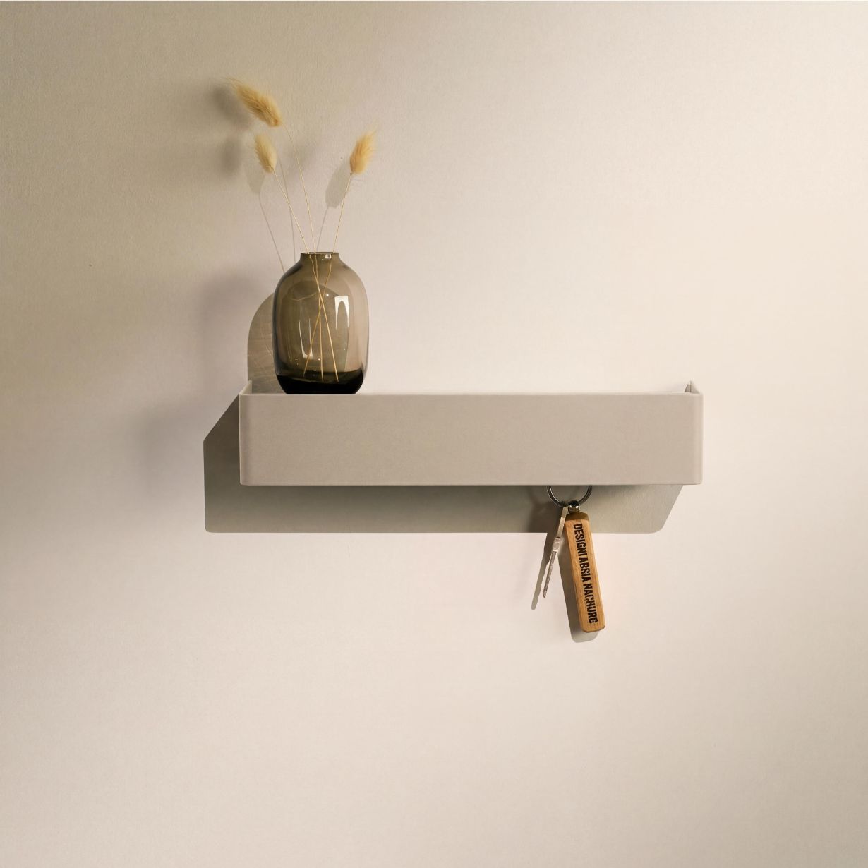 Designfabrik Hamburg Schlüsselbrett passend zur Garberobe beige