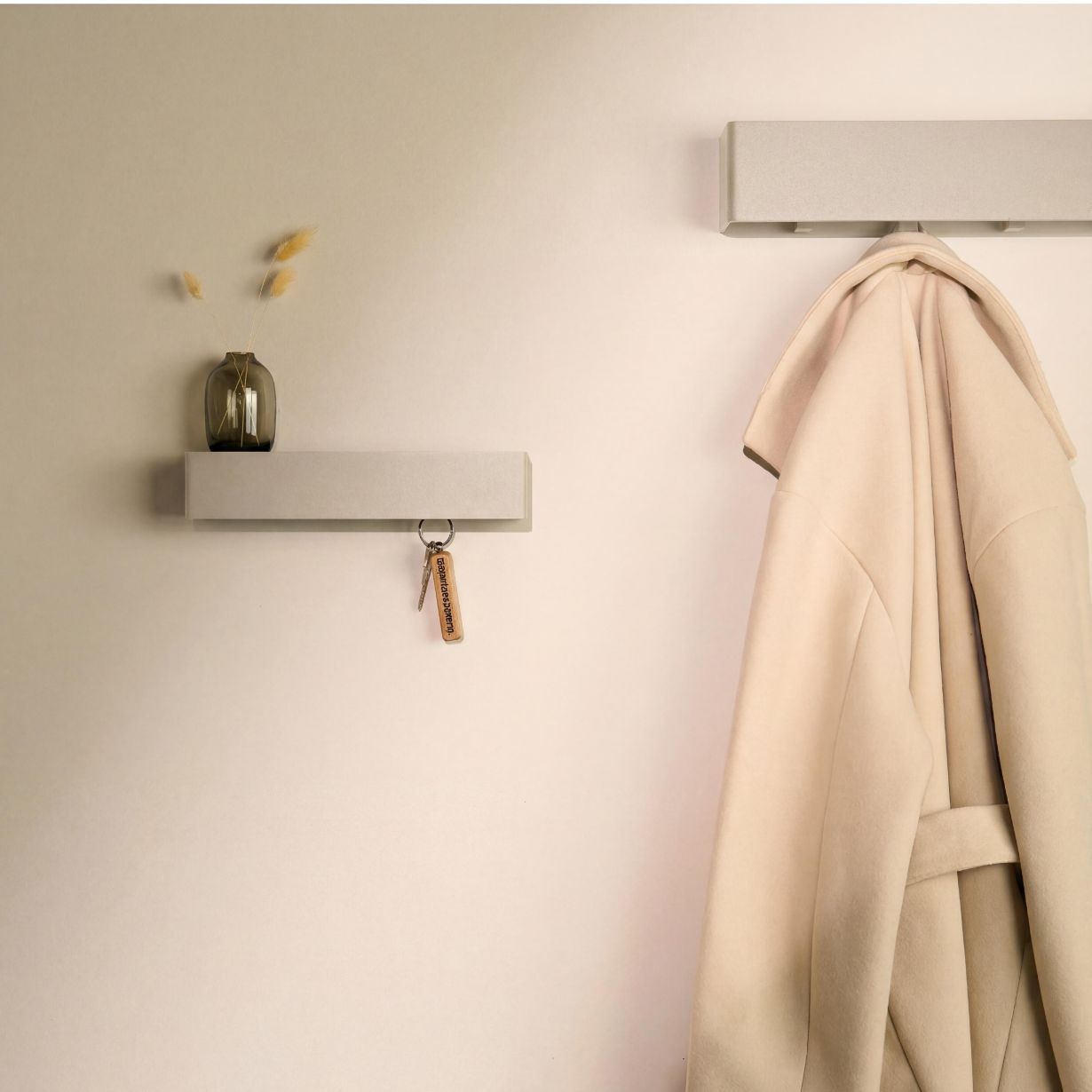 Designfabrik Hamburg Schlüsselbrett passend zur Garberobe beige