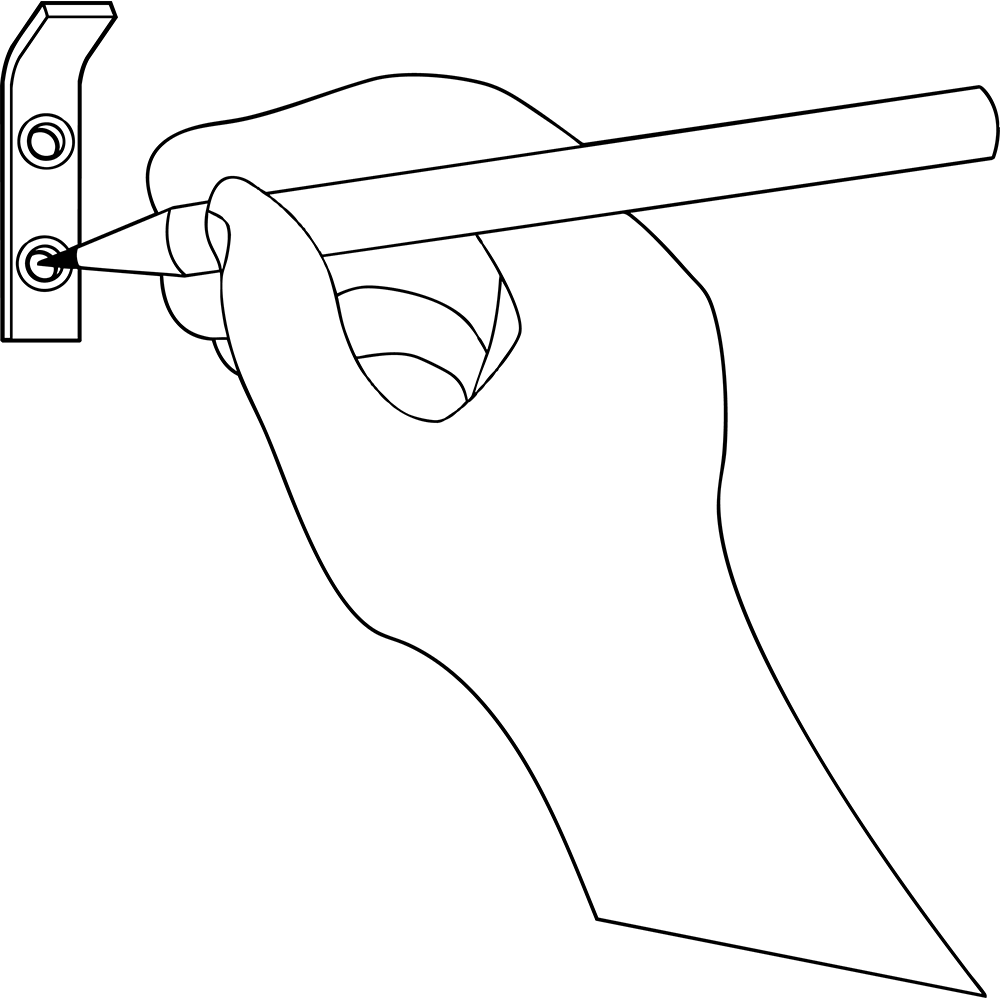 Designfabrik Hamburg Garderobenhaken zum Schrauben Set aus massivem Metall mit modernem Look