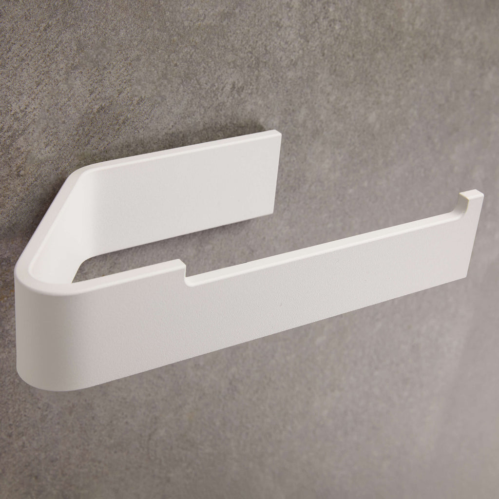 Designfabrik Hamburg selbstklebender Toilettenpapierhalter Klorollenhalter ohne Bohren weiß