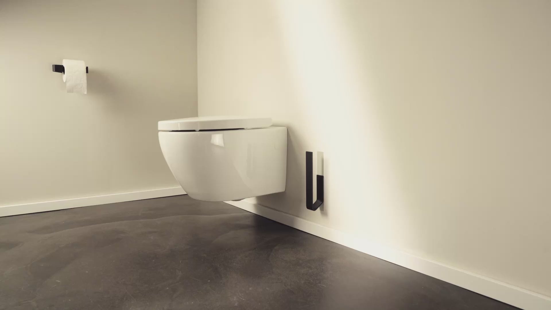 Designfabrik Hamburg Ersatzrollenhalter für Toilettenpapier zum Kleben ohne Bohren